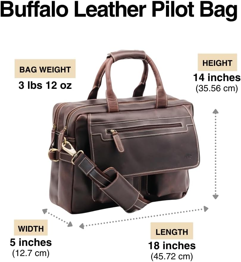 Buffalo Leather Pilot Bag