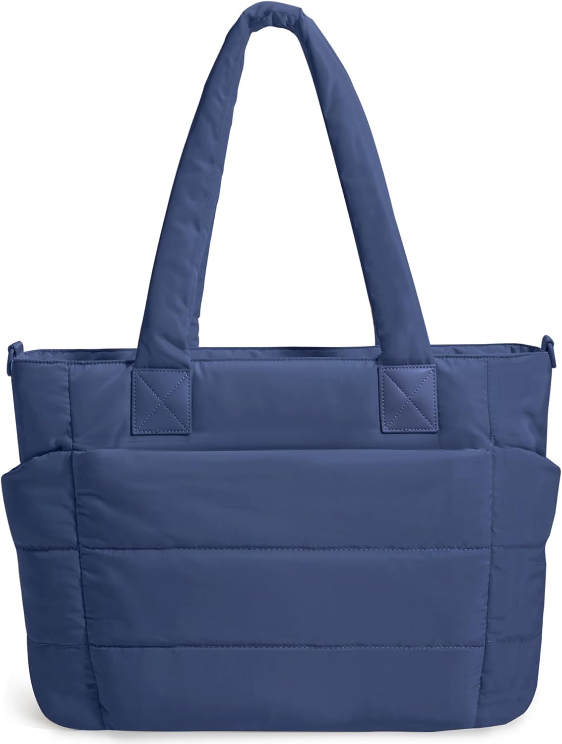 Tote Bag for Women Puffer Tote Bag Large Nurse Bags Shoulder Handbag with Zipper for Work Travel
