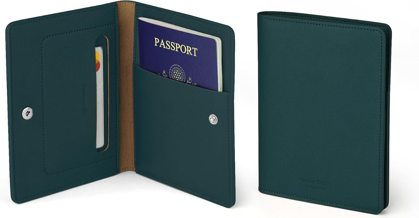 carrotez Family Travel Document Organizer – Premium RFID Blocking Leather Passport Holder & Wallet
