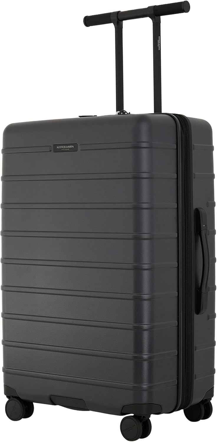 Scotch & Soda Tilburg Luggage, Black, 30-Inch Suitcase