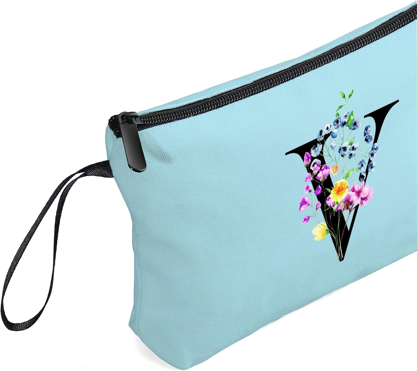 SEAMOON Maid of Honor Friendship Birthday Gifts for Women Her Aunt Sister Bridesmaid Coworkers Bride Personalized Makeup Cosmetic bag with Mirror Mothers Day Christmas Graduation V