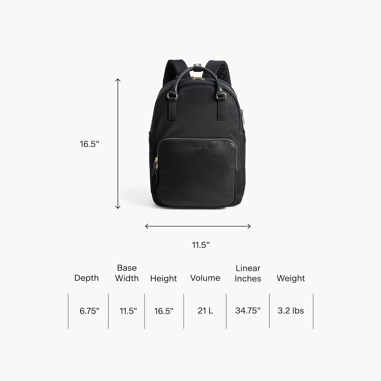 Lo & Sons Rowledge Backpack & Tote - Premium Travel Laptop Bag with 13" Laptop Compartment, Luggage Sleeve | Leather & Water Resistant Nylon | Chic Modern Bag for Women for Everyday, Work, Business