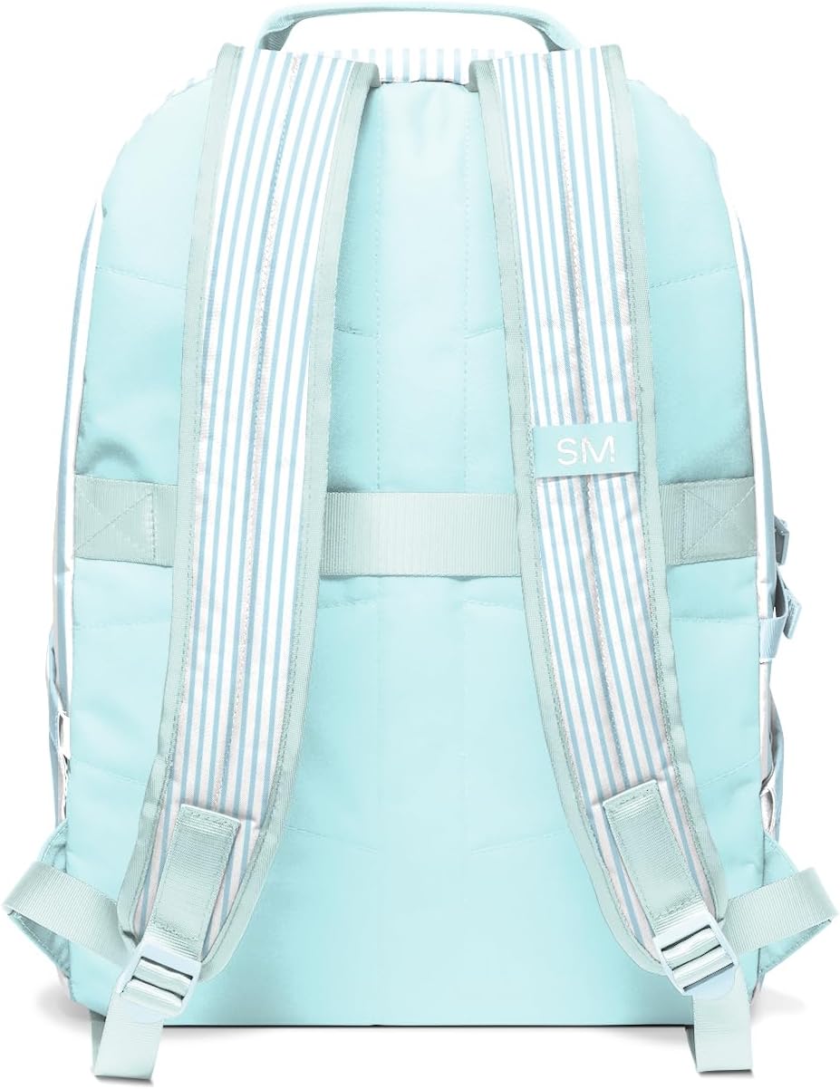 Simple Modern Ellis Backpack for School | Large 25L Elementary Middle and High School Bookbag for Kids and Teens | Girls and Boys | Seaside Stripes