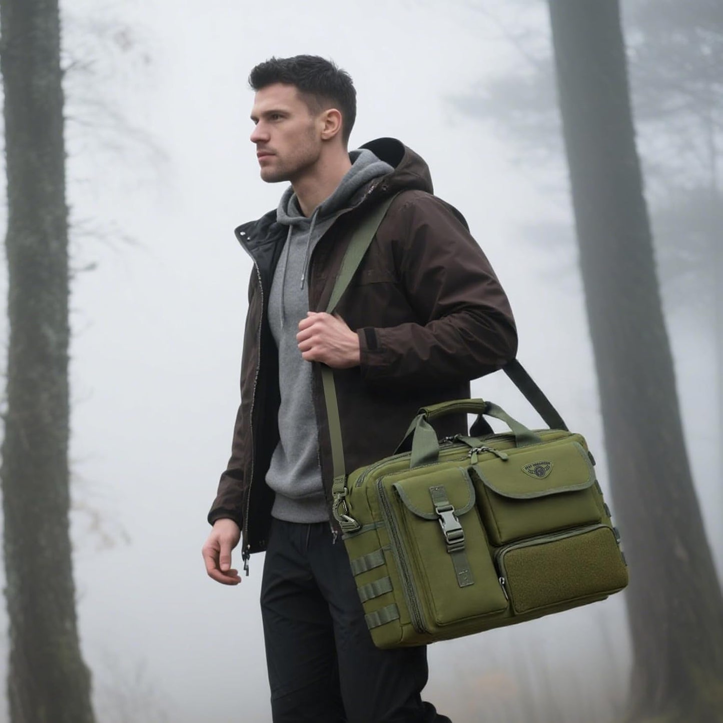 Stypos Tactical Messenger Bag Briefcase for Man Military Laptop Bag 14 Inch/15.6 Inch /17.3 Inch Messenger Shoulder Work Bag