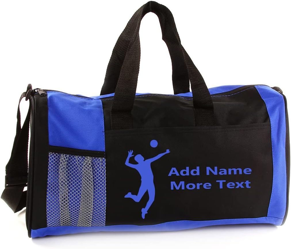 Personalized Kids 18 Inch Sport Duffel Bag With Custom Name & Text - Volleyball