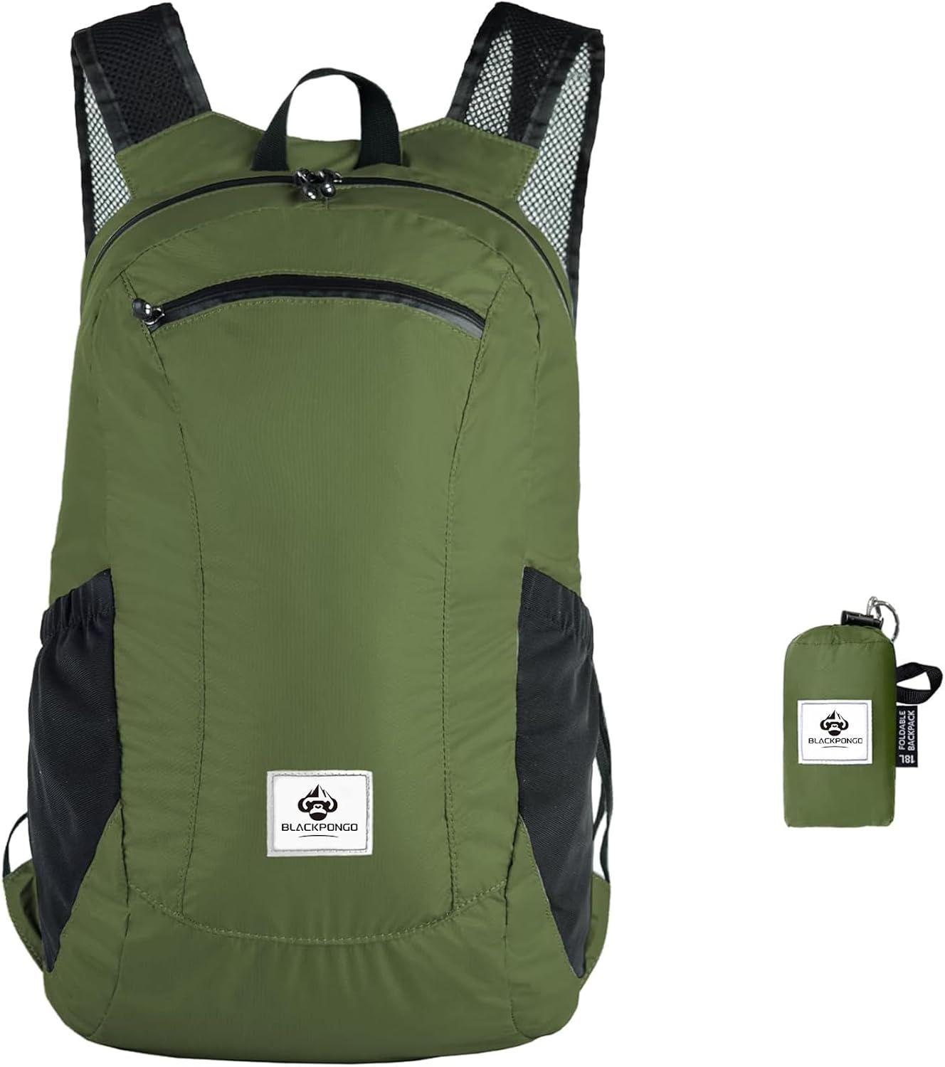 Small Backpack 18L Lightweight Packable Backpack for Travel, Airplane Travel Hiking Daypack (Green)