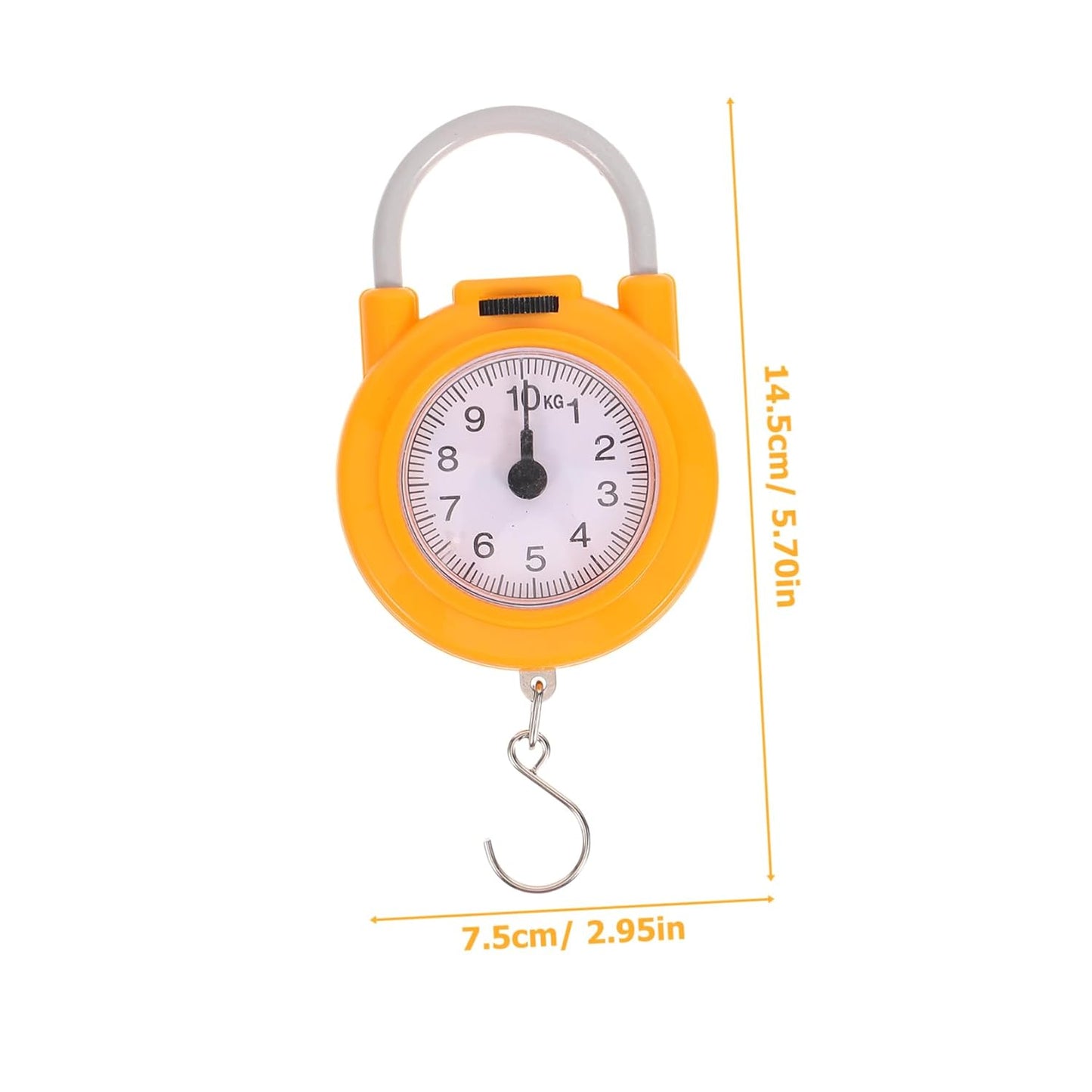 Milisten Small Size Scale Mechanical Spring Scale for Luggage for Travel Accessories