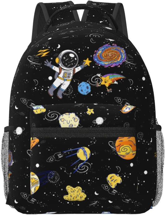 Astronaut Kids Backpack for Boys Girls Elementary Schoolbag Kindergarten Bookbags Preschool School Bag Toddler Book Bags Travel Bag Hiking Camping Rucksack Daypack for Students Back to School Gifts