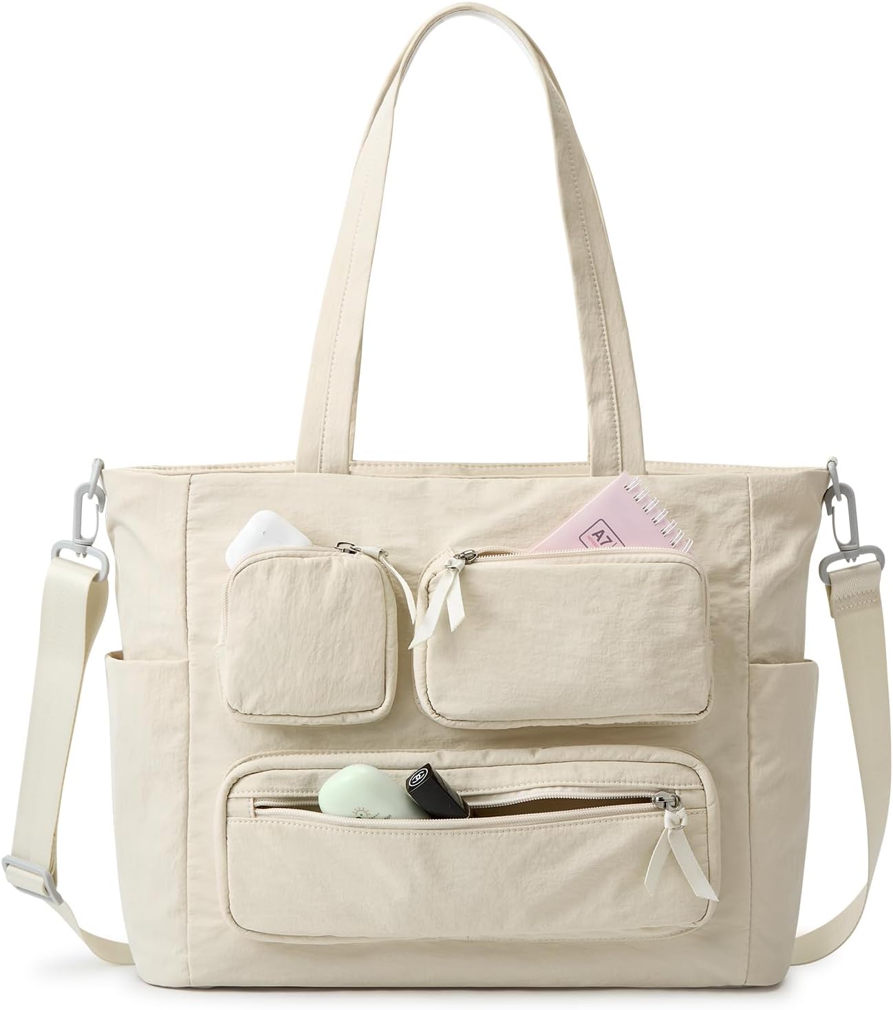G4Free Tote Bag for Women, Lightweight Work Bag with 15" Laptop Pocket for Teacher Nurse Casual Shoulder Bag for Travel Daily