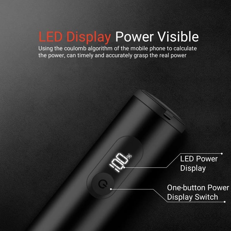 Bike Power Bank, Aluminum Alloy 9,000mAh Portable Power Bank, Ultra-Compact 9K External Battery with Fast Charging