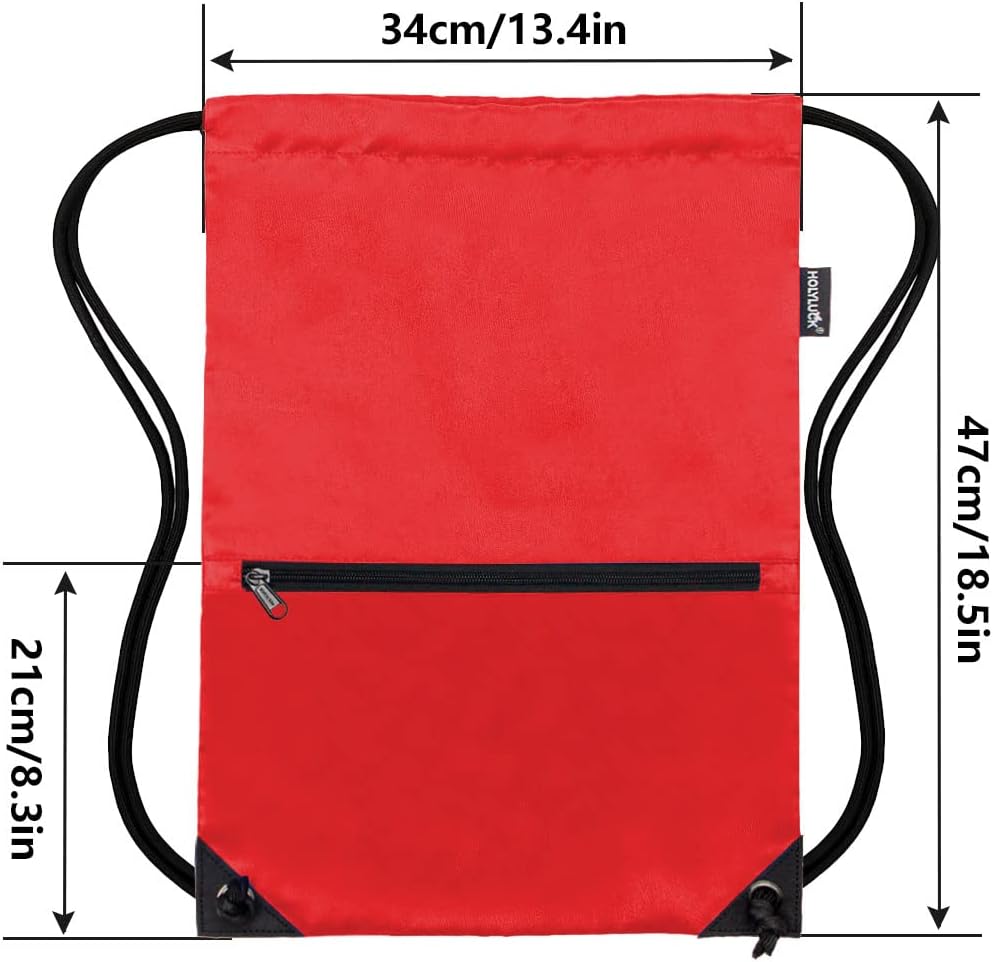 HOLYLUCK Drawstring Backpack Bag Sport Gym Sackpack