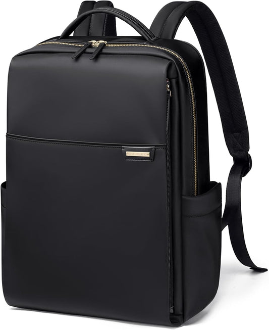 Laptop Backpack for Women, Work Business Traval Computer Backpacks with Laptop Compartment Waterproof Casual Daypack for Travel College,16Inch,Black