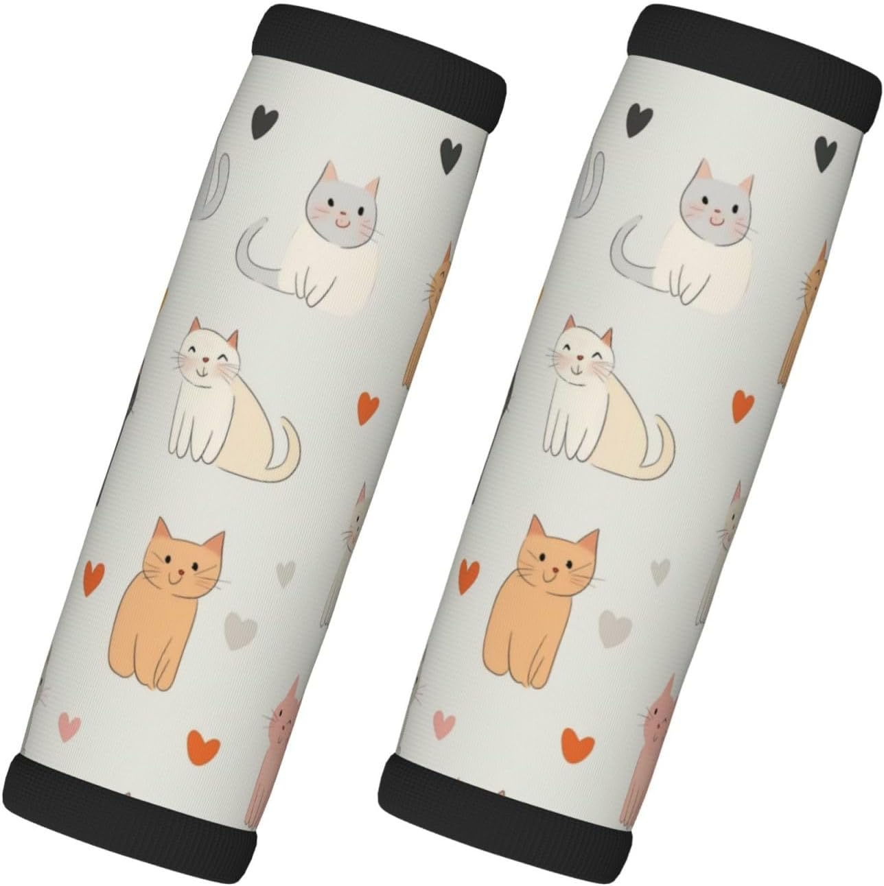 Cute Cartoon Cats Luggage Handles Wrap Grips For Suitcases Luggage Travel Accessories For Airplane 2pcs