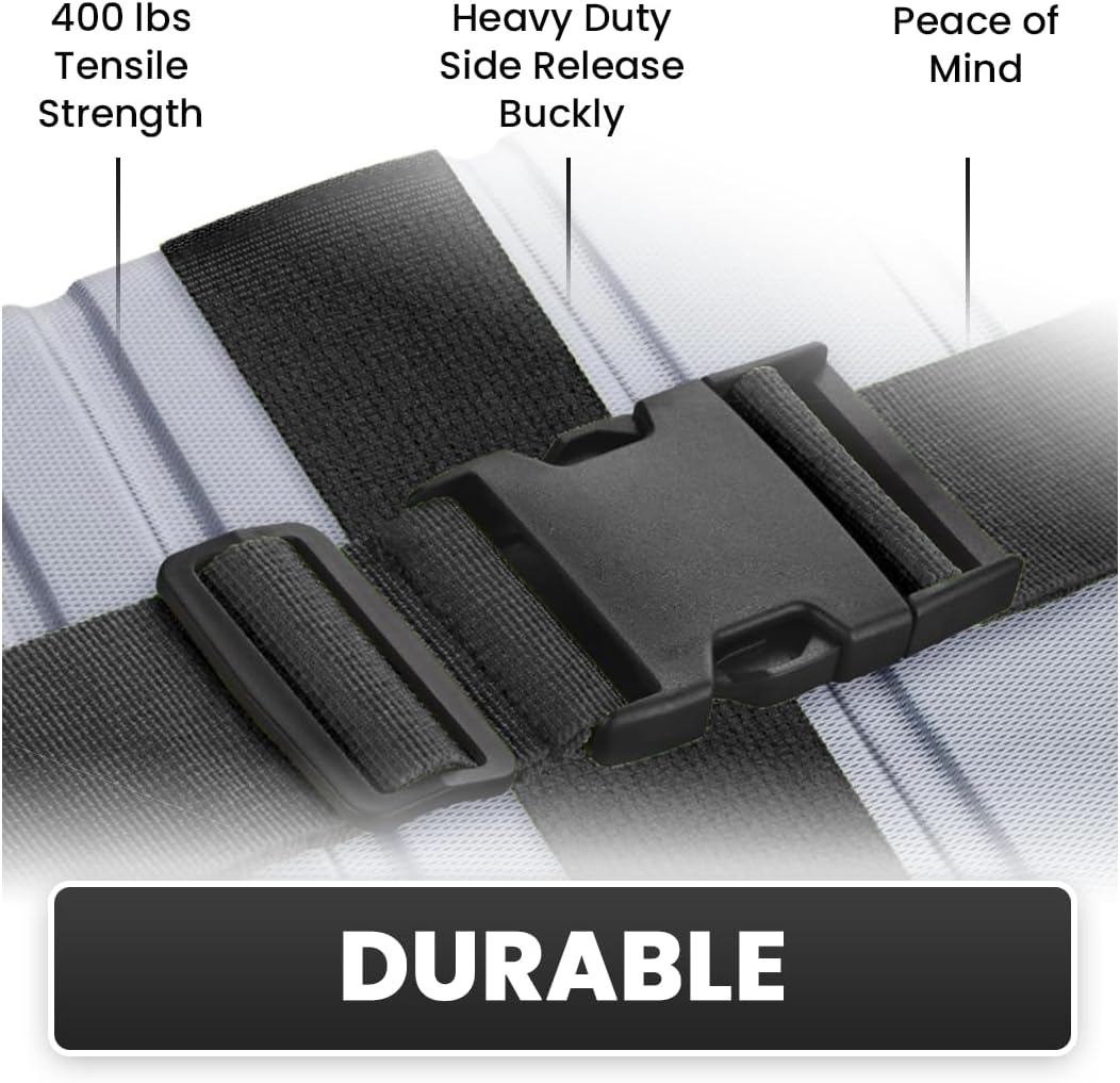 L'AIKEAU Luggage Straps for Suitcases - 4-Pack Travel Belt for Luggage, Backpack Straps, and Bag
