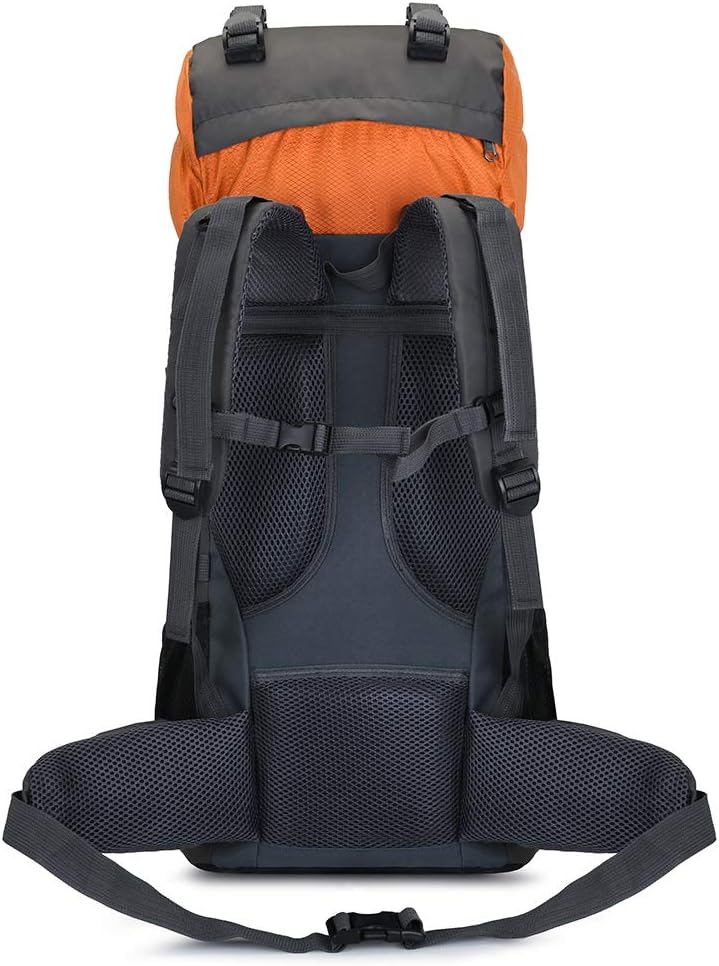 Bseash 60L Internal Frame Waterproof Hiking Camping Backpack with Rain Cover, Large Outdoor Sport Travel Daypack Rucksack