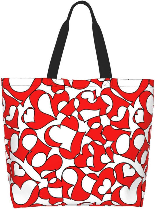 Tote Bag Beach Bag for Women Reusable Grocery Large Shopping Shoulder Bag Travel Handbag