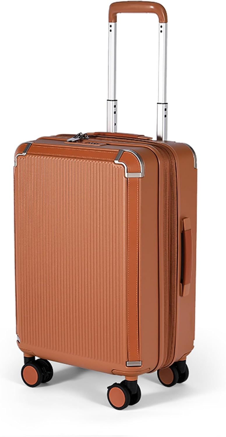 feilario 20in Hardshell Carry-On Luggage Lightweight Spinner Brake Wheels Suitcase with Zipper