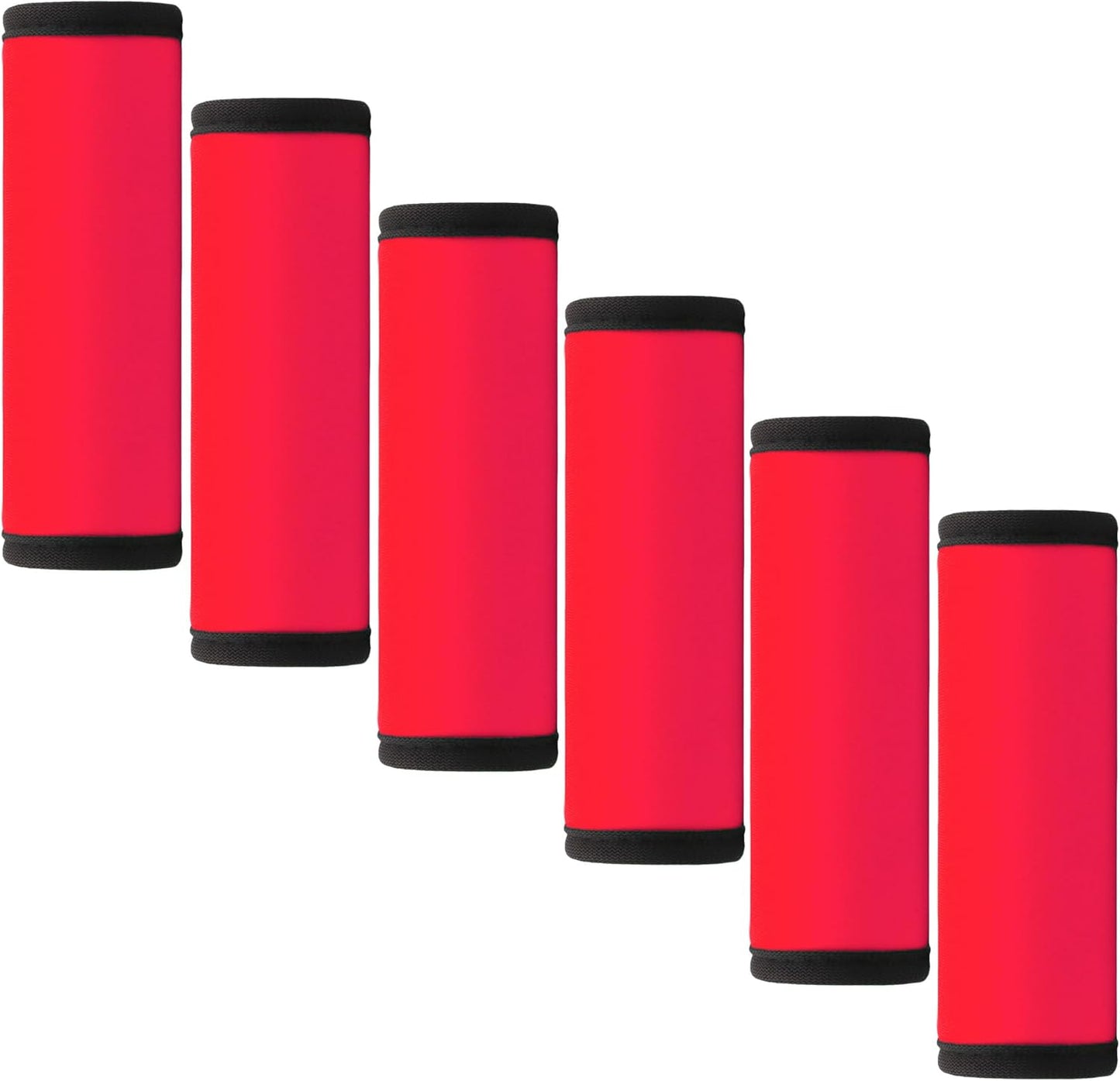 Luggage Handle Wrap 6 Pack-Neoprene Luggage Handle Wraps for Suitcase/Beach Bag/Backpacks Bright