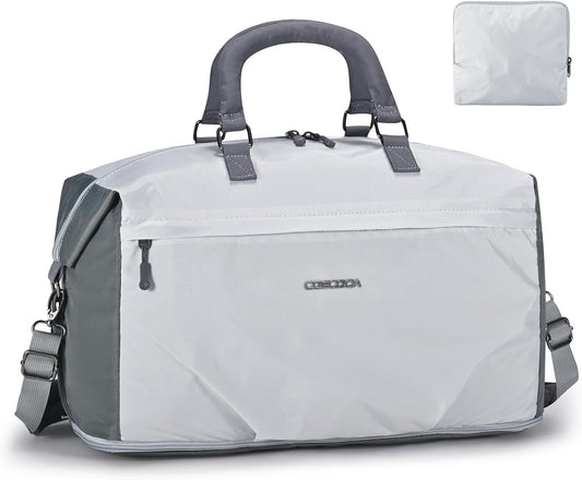 Spirit Airlines Personal Item Bag 18x14x8 Carry on Duffel Bag Weekender Travel Totes Bag with Wet Pocket Compartment for Sports,Gym,Overnight and Short Trip for Men & Women(Grey)