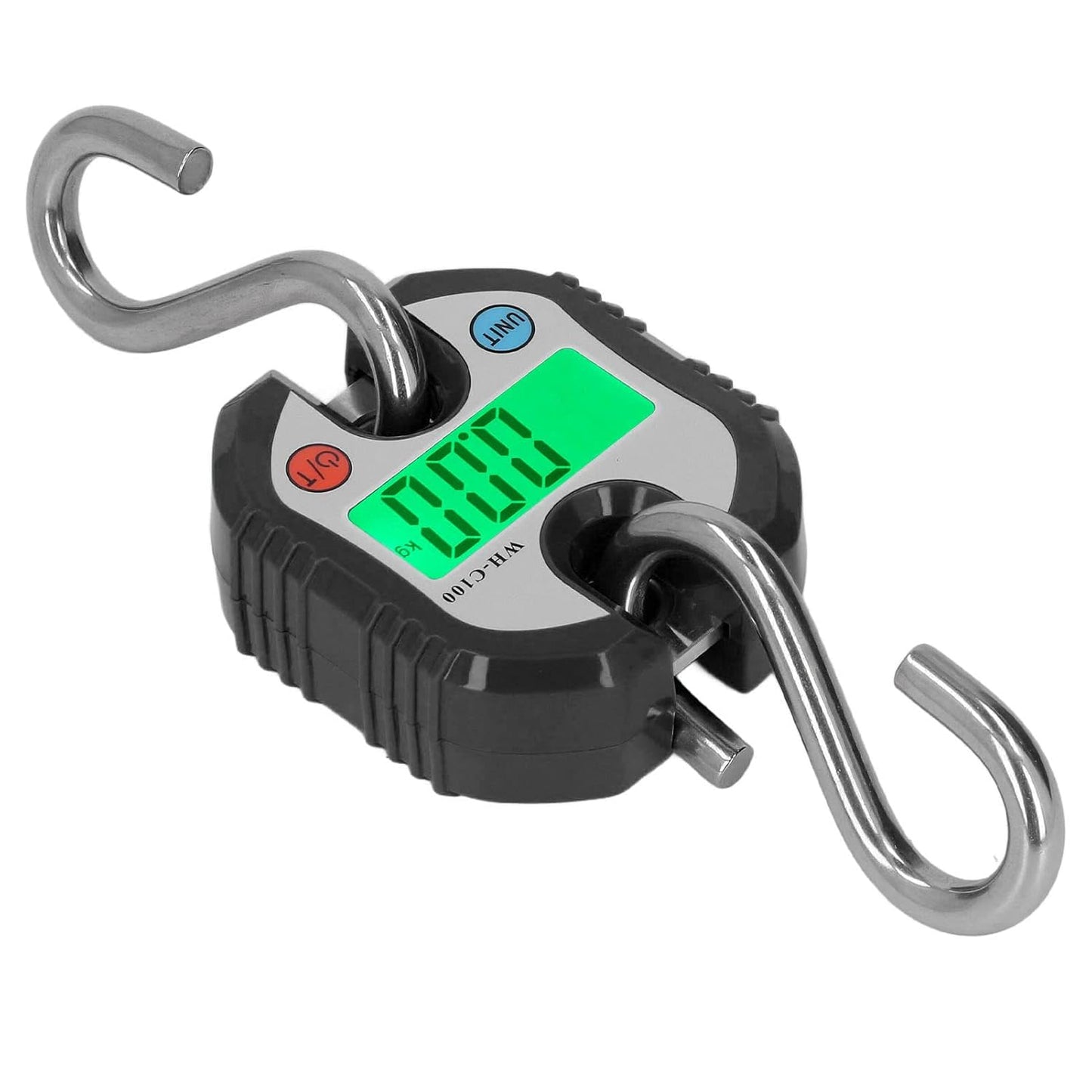 Hanging Scale LCD Digital Display 150KG Range Weighing Tool for Warehouse Luggage (Black)