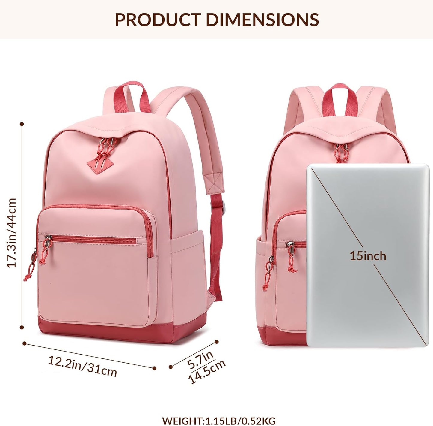 Lohol Lightweight & Casual Daypacks for Men, Women & Students, Perfect Daily Backpack for School