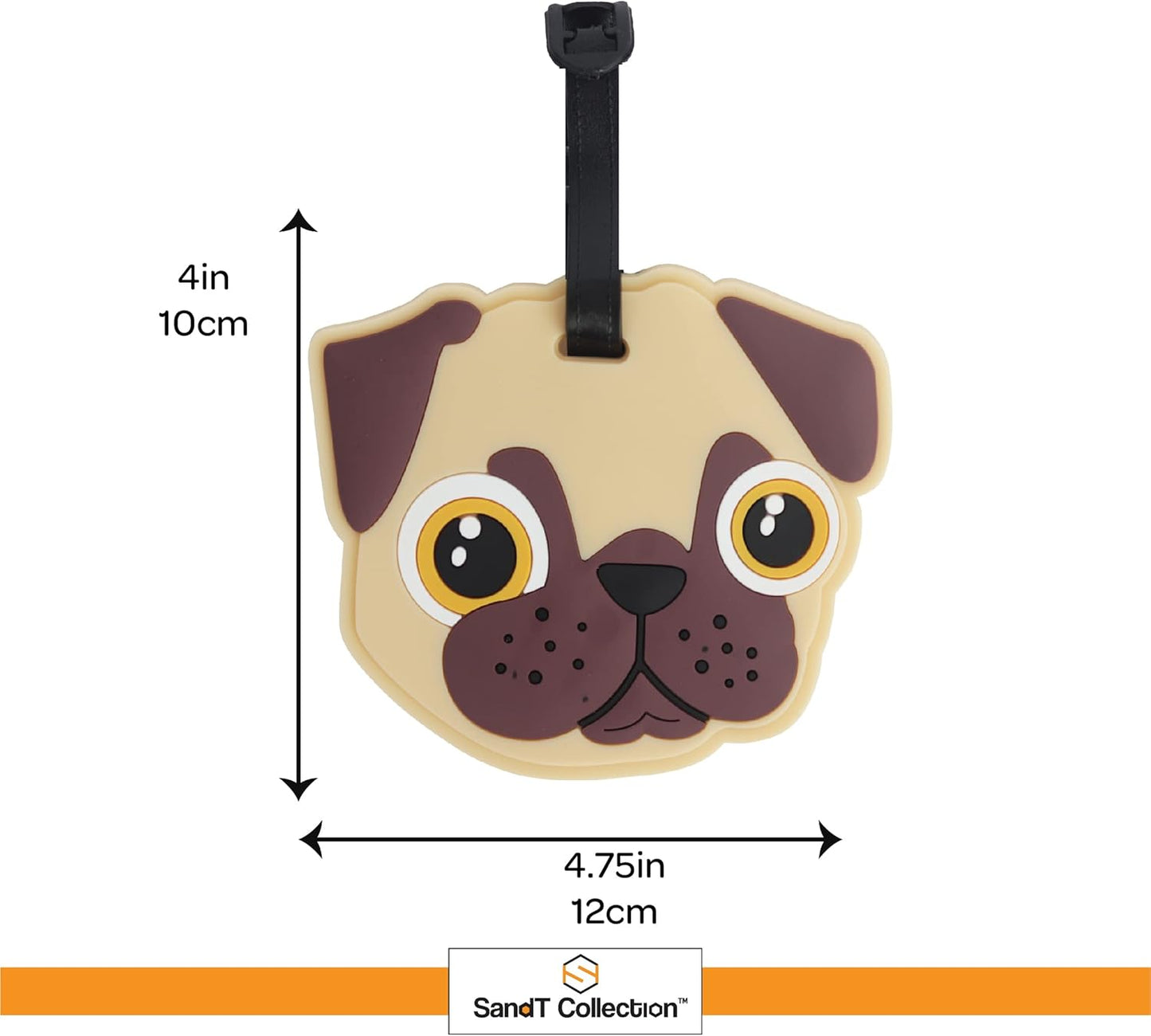 Animal Luggage Tags Cute Suitcase Labels (Set of 2)