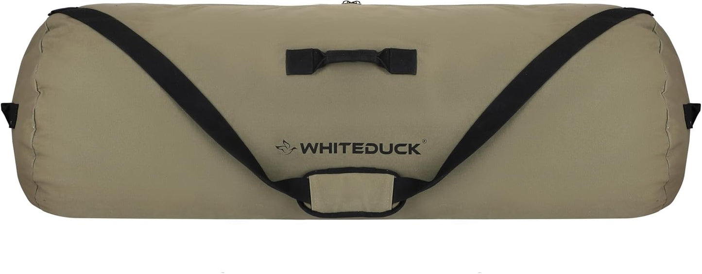 WHITEDUCK HOPLITE Heavy Duty Military Canvas Duffel Bag, Army Cargo Style, Foldable Tactical Outdoor Bag, Travel, Storage