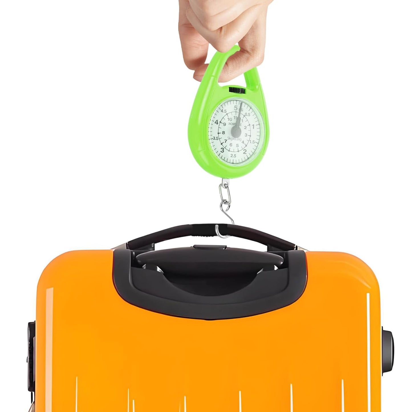 Spring Scales for Luggage Mini Hanging Weight Scale for Travel Portable Fashion Bright