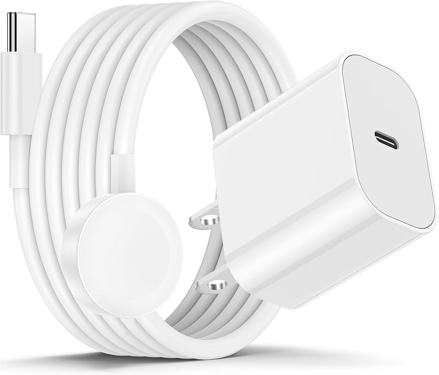 Apple Watch Charger Fast Charging, USB C iWatch Charging Cable Cord 6ft and Type C Wall Charger Block Plug, iPhone Watch Cable for Apple Watch Series Ultra 2/Ultra/Series 9/8/7/SE/6/5/4/3/2/1