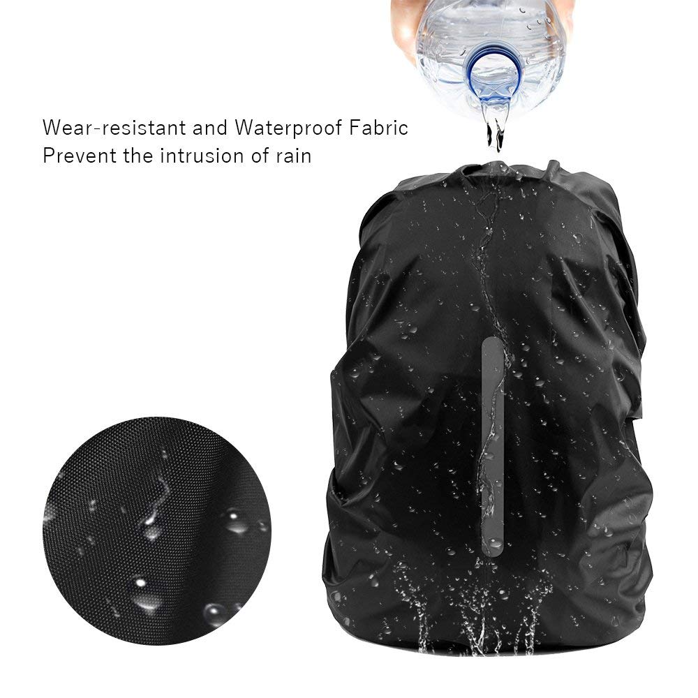 LAMA 2 Pack Waterproof Rain Cover for Backpack, Reflective Rucksack Rain Cover for