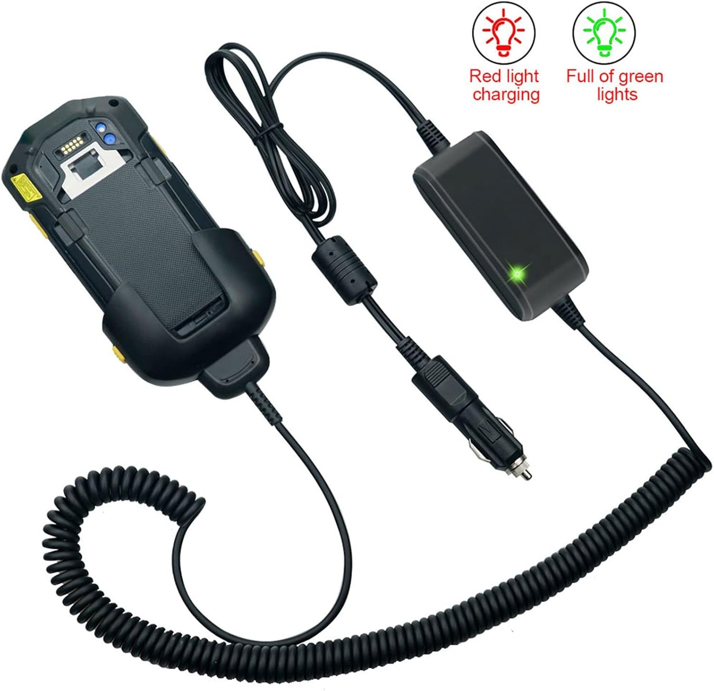 Vehicle Charger Cable for TC70 TC72 ,Car Charger Cable for Zebra Symbol TC70X TC77,CBL-TC7X-USB1-01 Scanner Handheld Computer PDA Charger Accessories