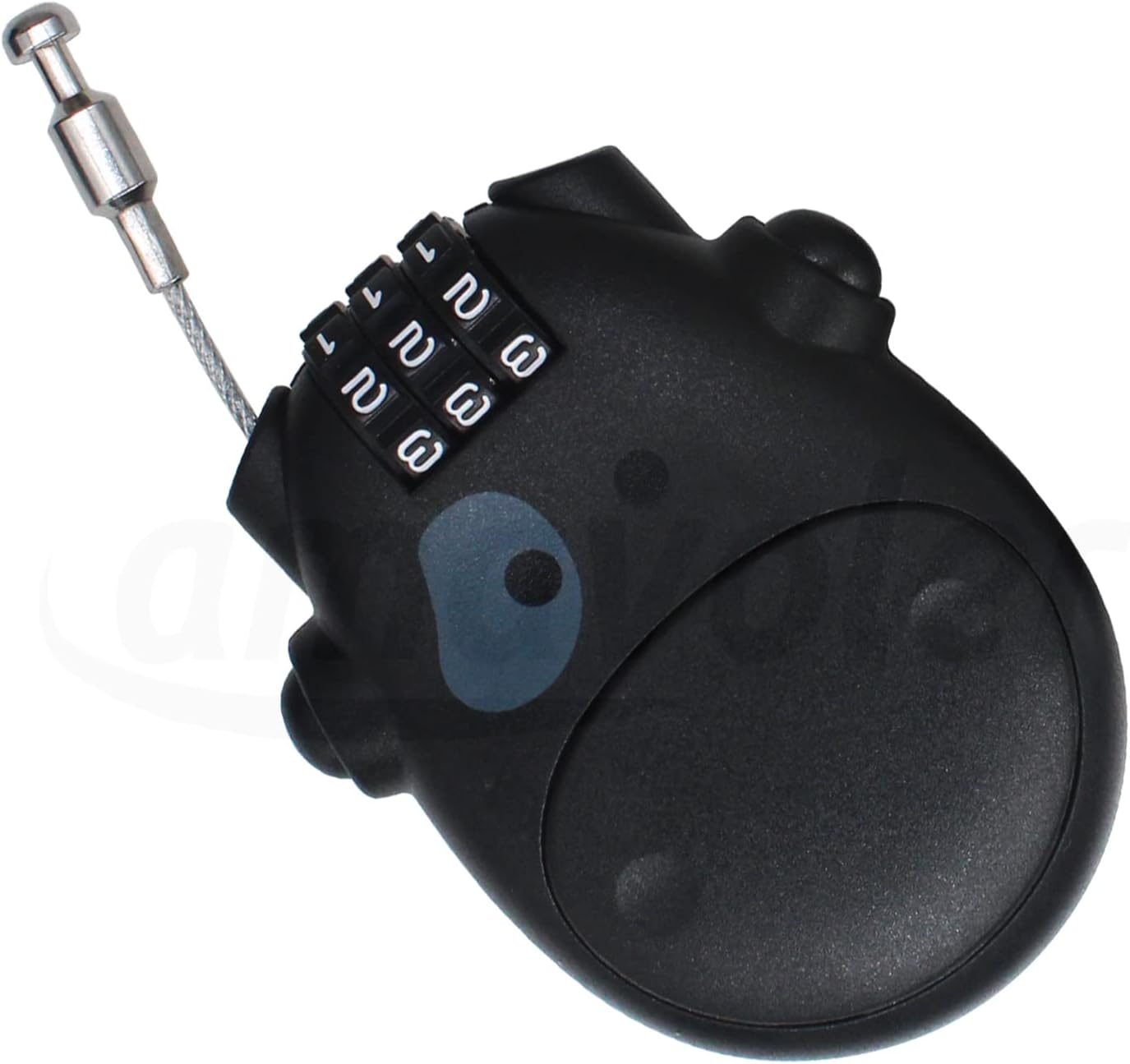 3 Digit Code Combination Password Lock for Helmet Lock Luggage Lock Travel LockStroller Bicycle Stroller Password Security Lock (Black 1 pcs)