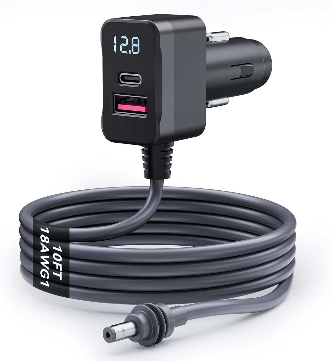 Starlink Mini Car Adapter 10FT 3-in-1 Cable & 12V-24V Adapter with Display | Starlink-Mini 12V