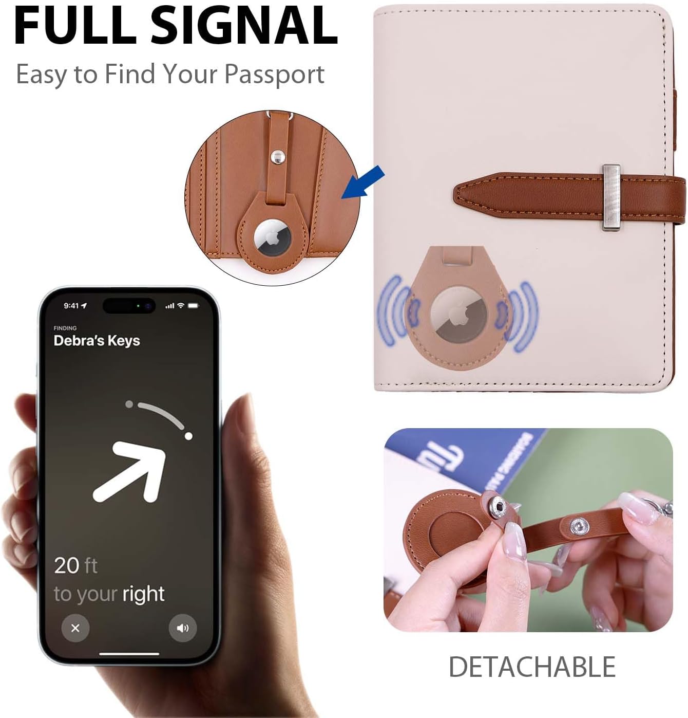 Deziliao Passport Holder for Men and Women, Cute Passport Wallets, Mulit-Purpose RFID Blocking
