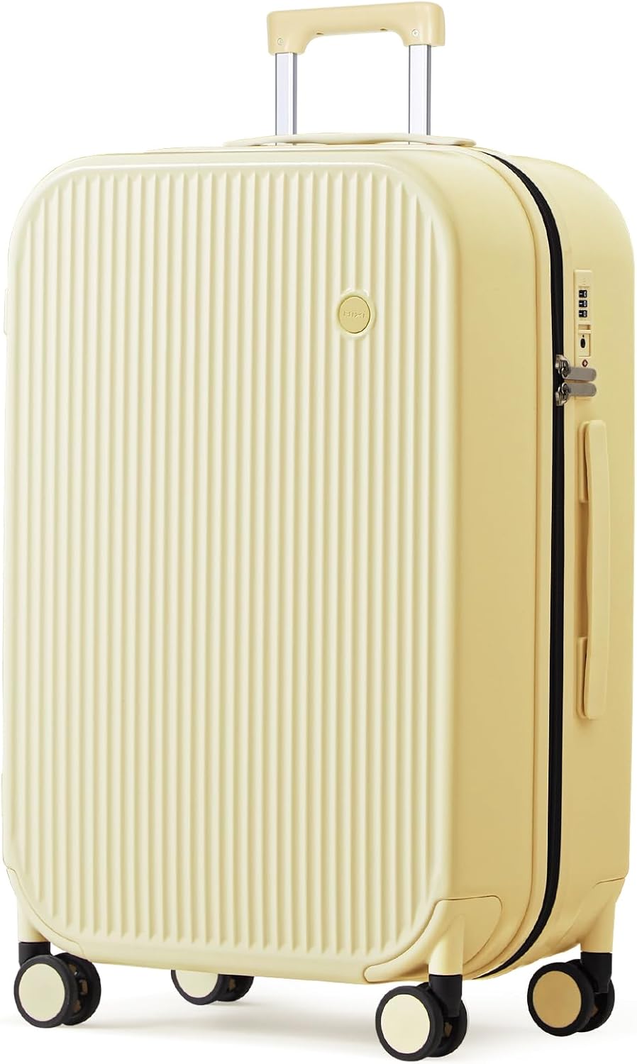 mixi 26 Inch Large Checked Luggage PC Hardshell Suitcases with Wheels for Travel Woman Men, Lark