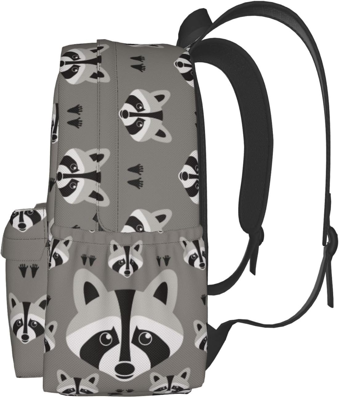 Raccoon Backpack School Bag Lightweight Bookbag Laptop Travel Daypack For Kids Girls Boys Teens