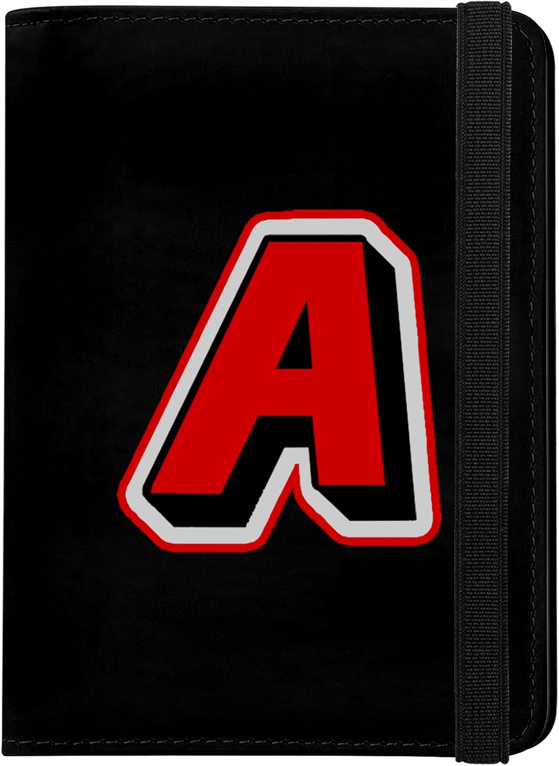 Cute Passport Holder and Holder Combo Passport Cover with Compatible Wallet Credit Card Protector RFID Blocking Women Men（Initial Monogram-A）