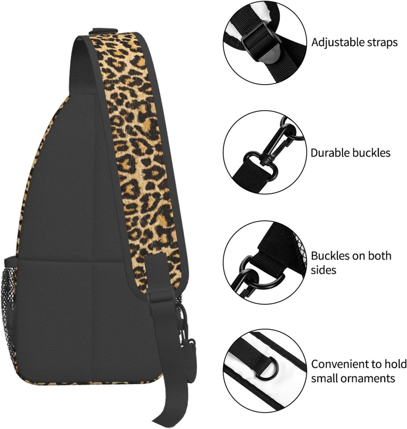 Fashion Chest Sling Bag Crossbody Shoulder Backpack Adjustable Lightweight Travel Hiking Casual Daypack Unisex
