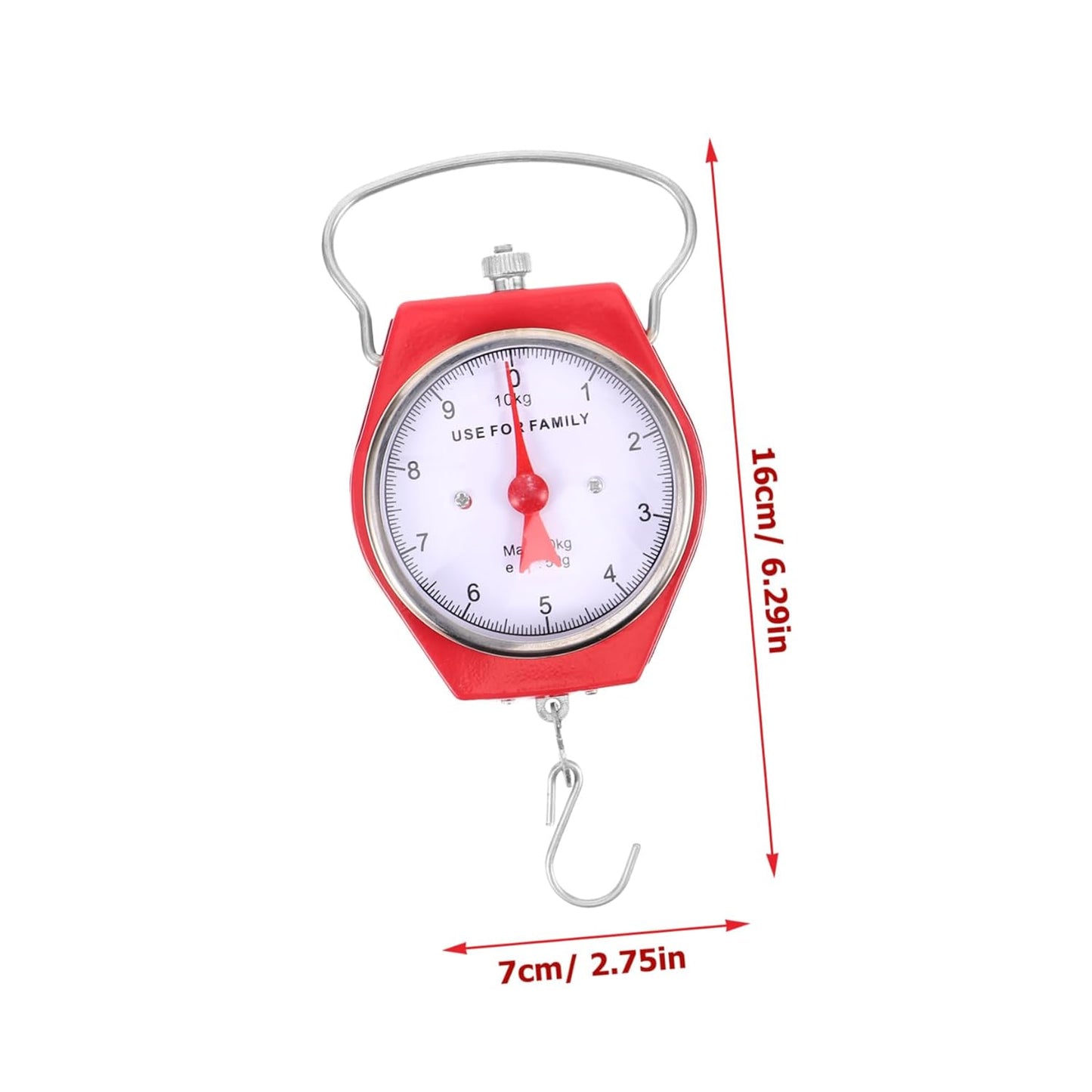 10kg Portable Luggage Scale Heavy Duty Analog Weighing Scale for Fish Travel Suitcase