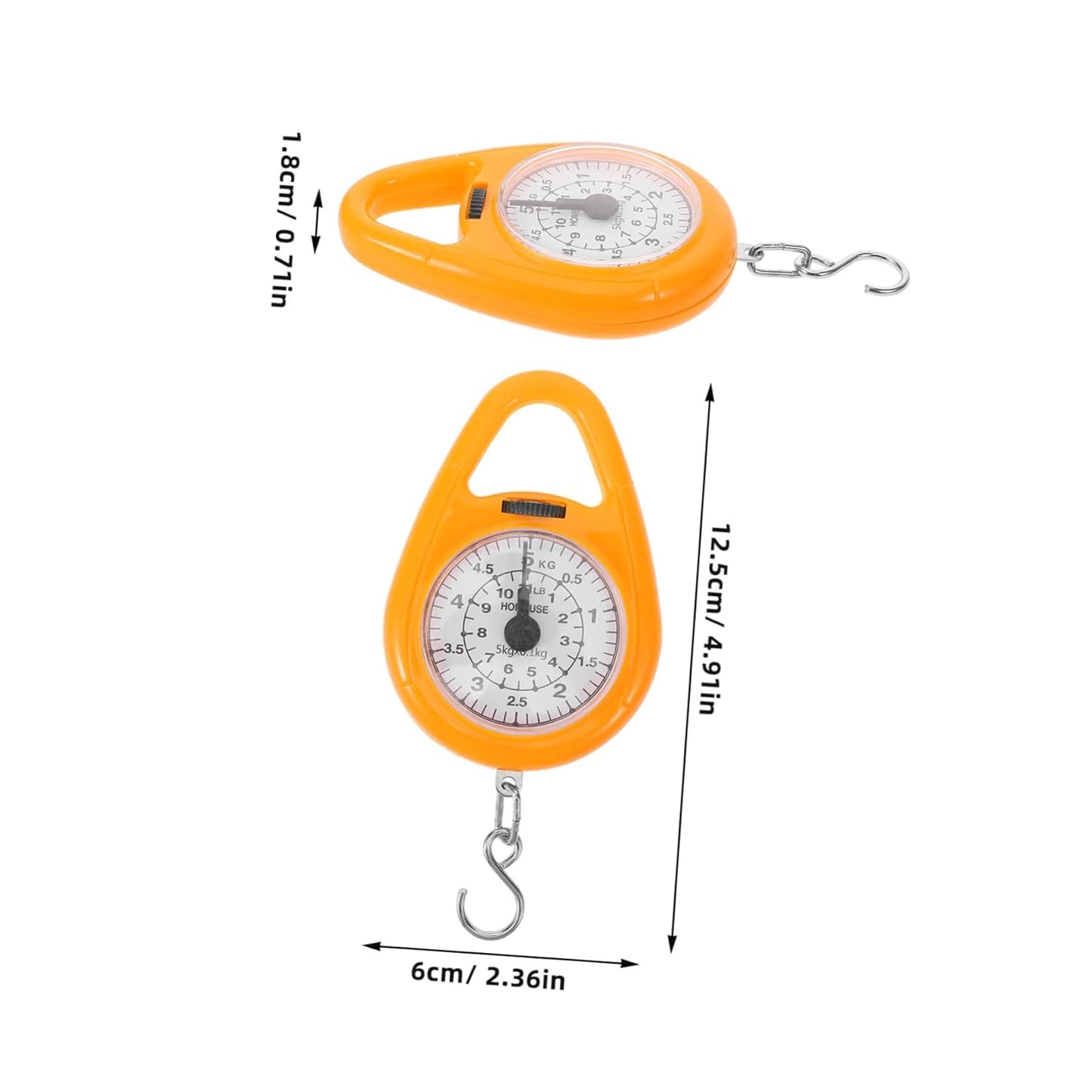 Mini Spring Scale for Luggage Portable Travel Weighing Scale Hanging Hook Digital for Travelers