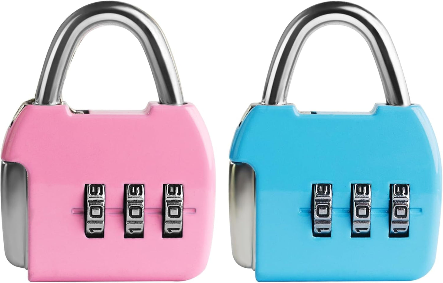 Small Combo Lock, 3 Code Combination Padlock, Travel Safe Mini Suitcase Luggage Locks, Portable