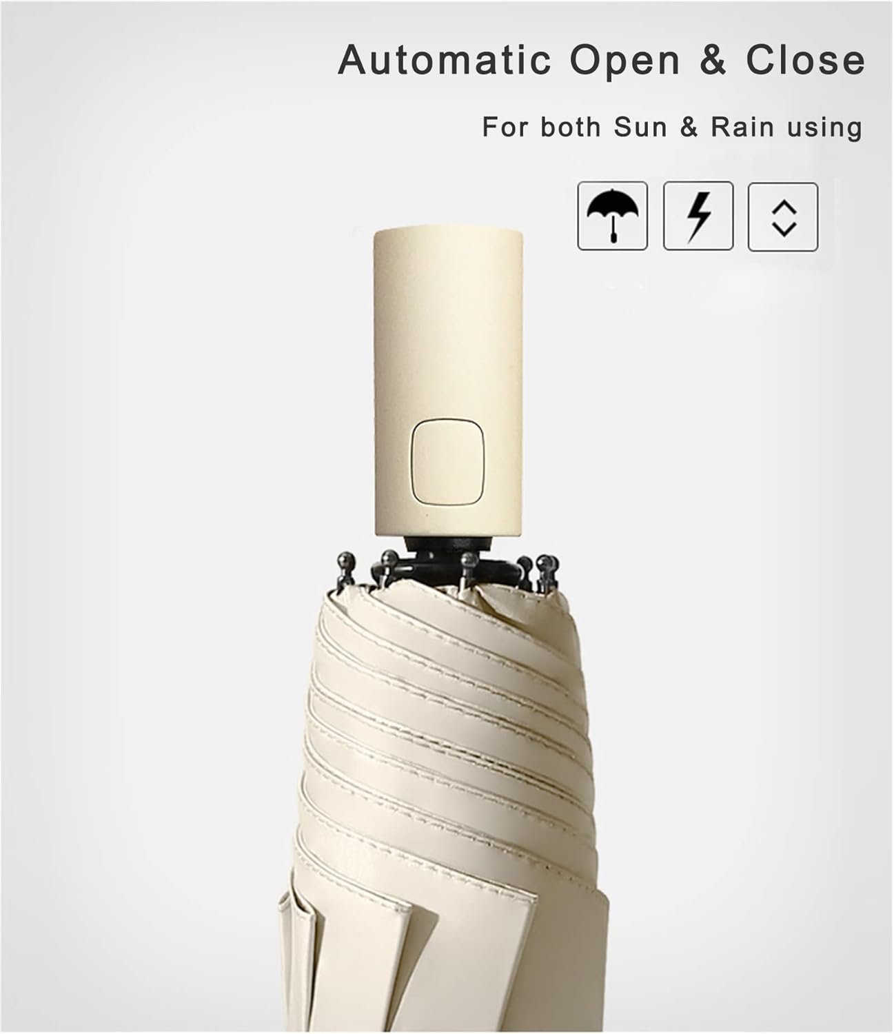 Sun Umbrella UV protection UPF 50+ Compact Portable travel Parasol Auto Open Close Windproof and Waterproof Folding Sun and Rain Small Umbrella For Walking