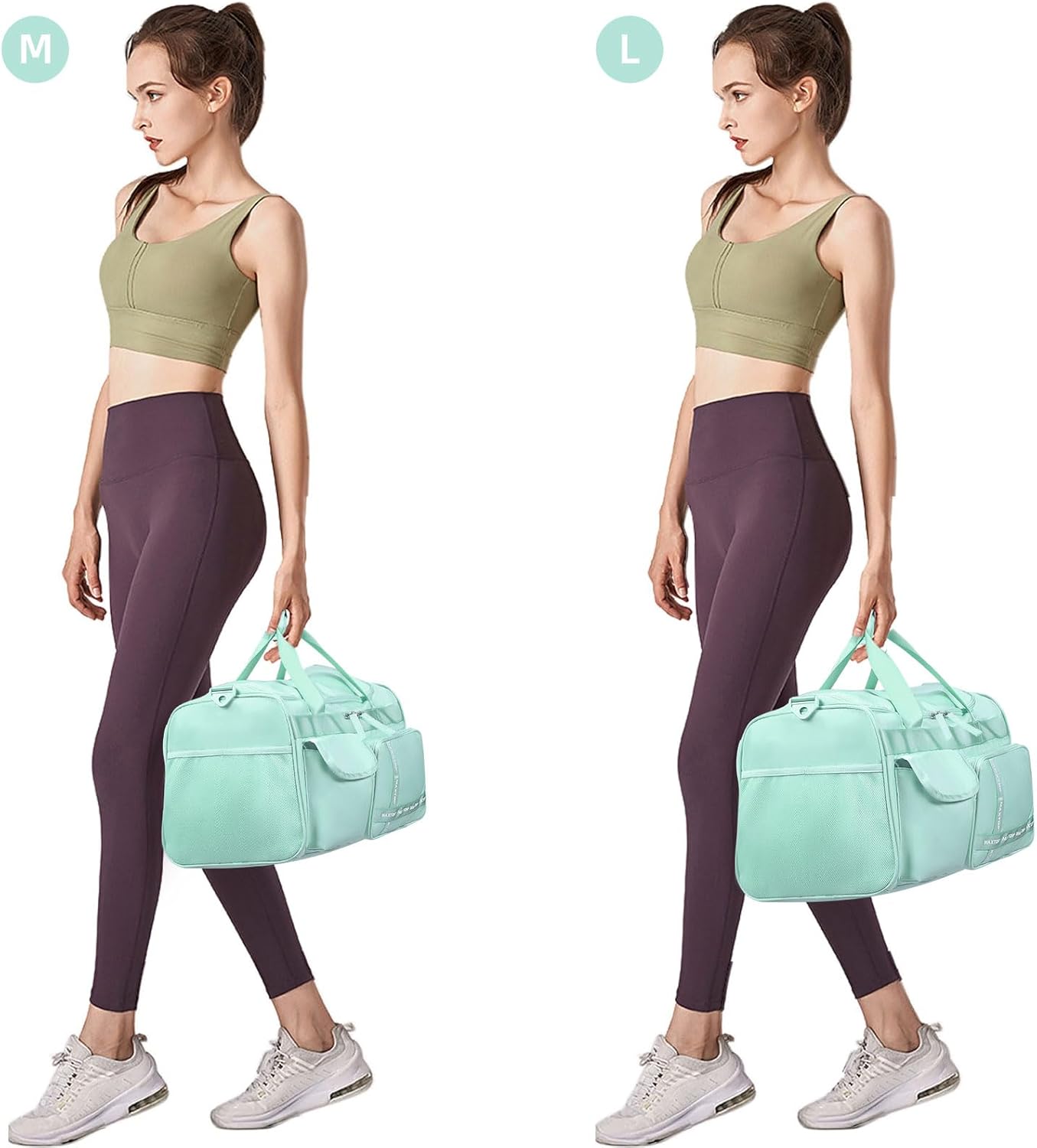 MAXTOP Gym Bag for Women Men Travel Duffle Bag Large Capacity Carry On Weekender Overnight Bag With