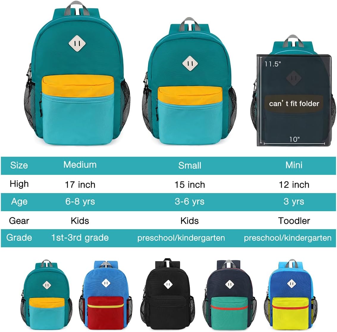 STEAMEDBUN Kids Backpack for Boys,Kindergarten Backpack for Toddler Boys Age 3-6