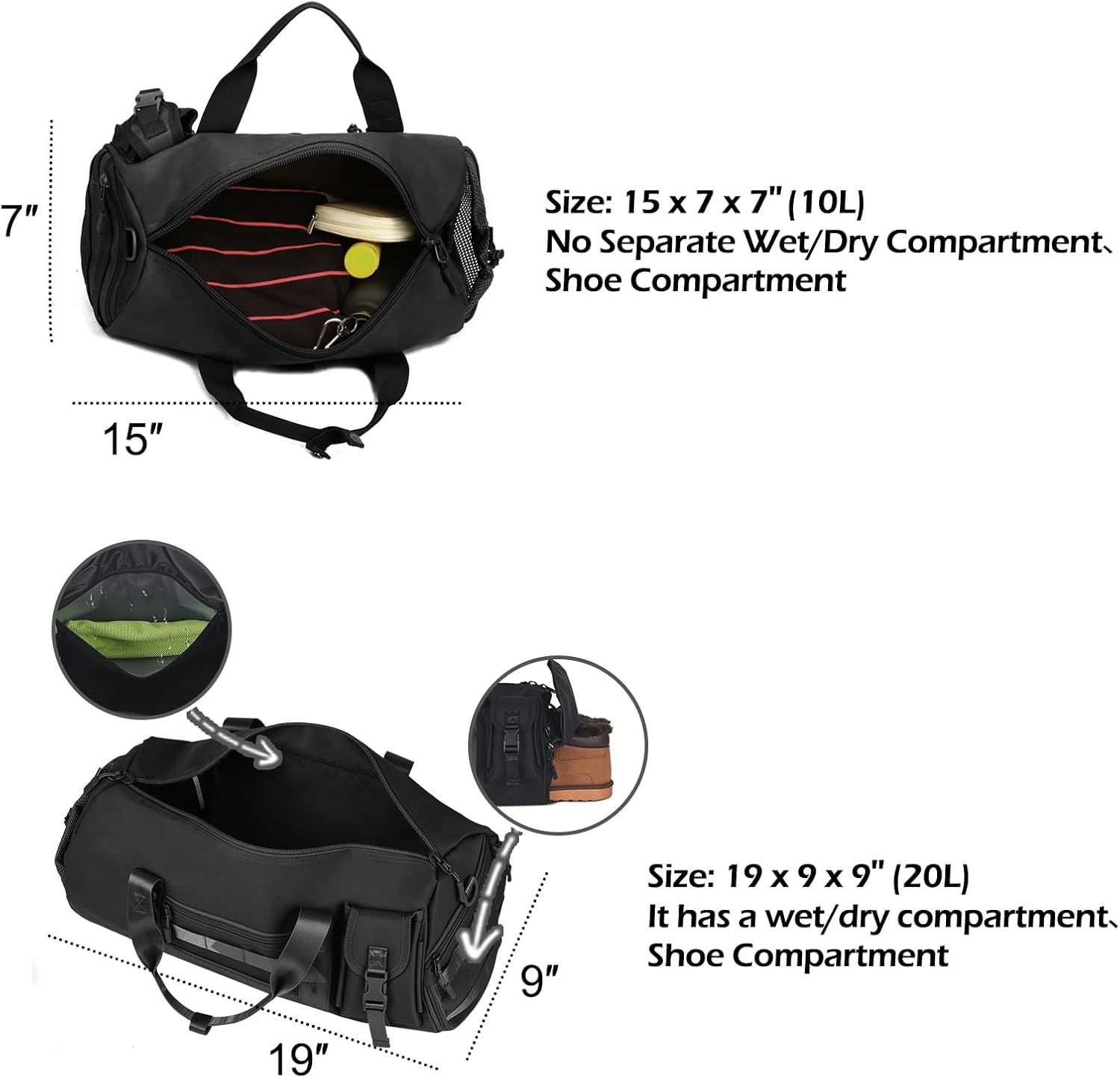 ArcEnCiel Medium Tactical Duffle Bag Men Gym Pack Molle Shoulder Bags Shoes Storage Sports Handbag