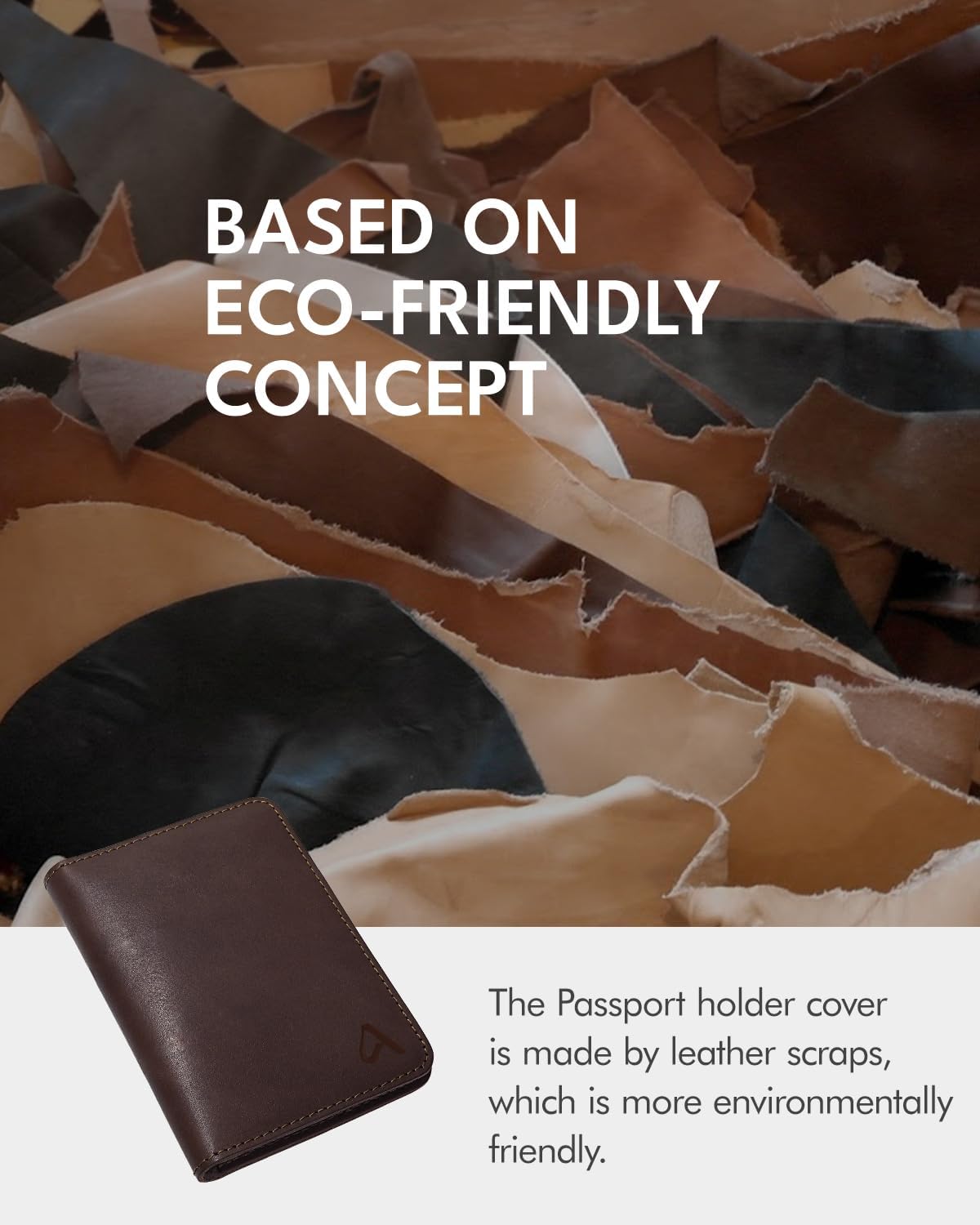 ALLIVE Passport Holder for Travel, Genuine Leather Passport Holder Women Men,Passport Cover Wallet,Travel Must Haves Airport Essentials Travel Gifts Brown