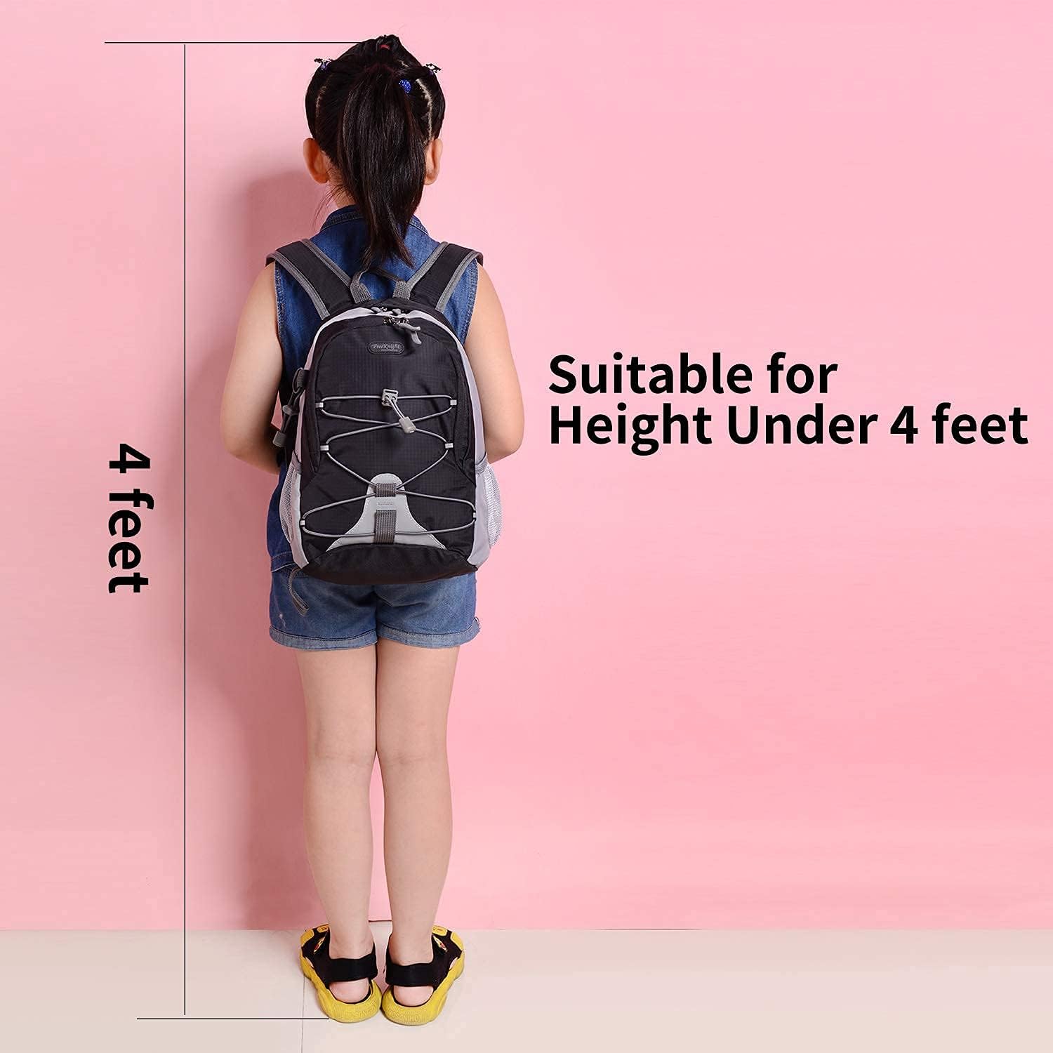 10L Small Hiking Backpack for Kids Ages 3-6 Girls Boys Under 4 feet, Mini Waterproof Outdoor Sport