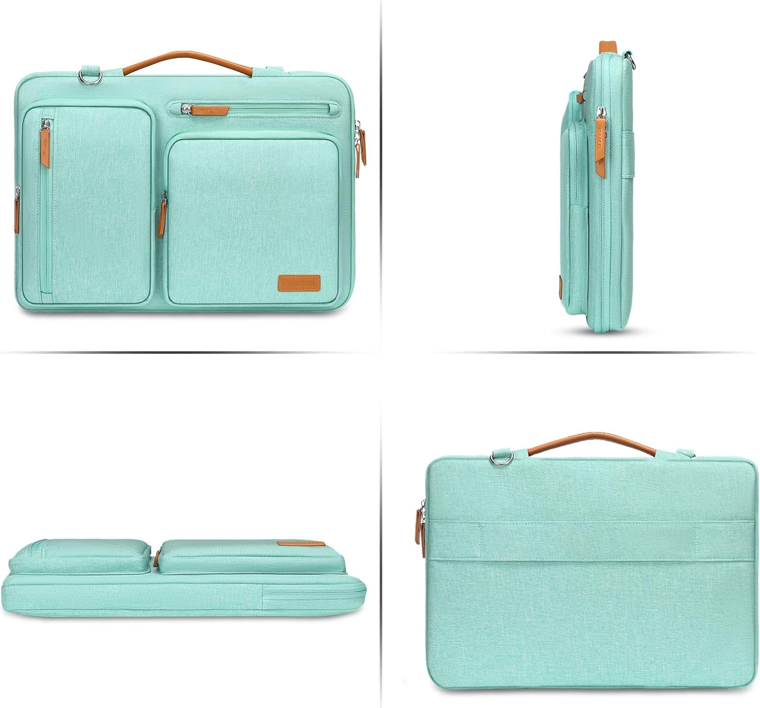 MOSISO 360 Protective Laptop Shoulder Bag,15-15.6 inch Computer Bags Compatible with MacBook Pro 16