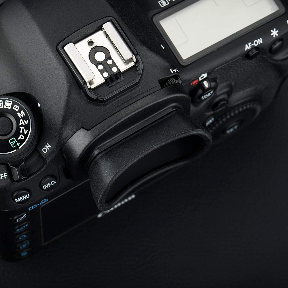 Kiorafoto Soft Silicon Camera Viewfinder Eyecup Eyepiece Eyeshade for Canon EOS 5DM4 5DM3 5DS 5DSR 7DM2 7D, EOS 1D X Mark II, 1D X, 1Ds Mark III, 1D Mark IV, 1D Mark III Replaces Canon Eg Eye Cup