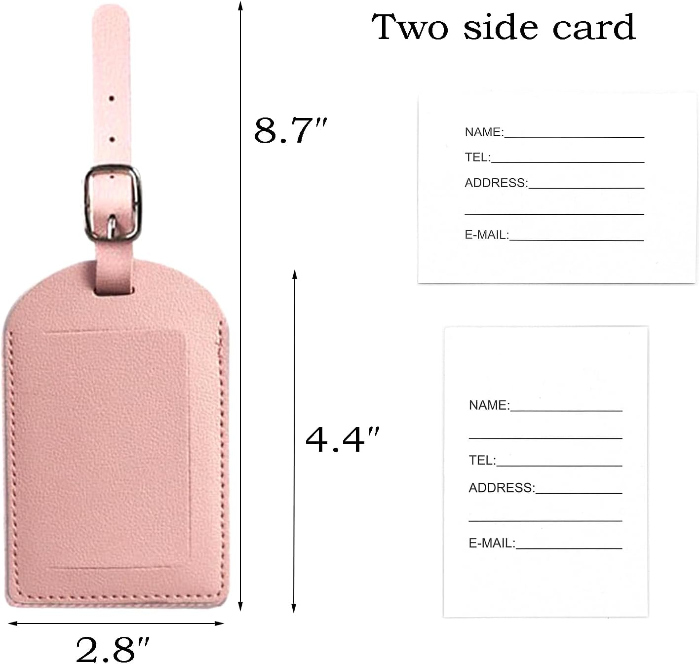 Luggage Tag ID Label Tags Travel Essentials Name Tags for Suitcases and Bags（12colors）